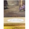 Image 2 : JOE ANNA "LILACS & IRISES" LEP OF 9500 FROM THE FRANKLIN MINT WITH COA