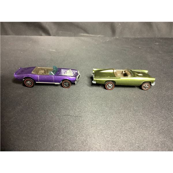 1970 MATTEL REDLINE HOT WHEELS CUSTOM FIREBIRD DIE CAST CAR & 1968 MATTEL REDLINE HOT WHEELS CLASSIC