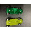 Image 2 : 2 1970 MATTEL REDLINE HOT WHEELS TWIN MILL DIE CAST CARS (GOLD & GREEN)