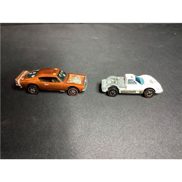 1969 MATTEL REDLINE HOT WHEELS KING KUDA DIE CAST CAR & 1967 MATTEL REDLINE HOT WHEELS FORD J-BAR