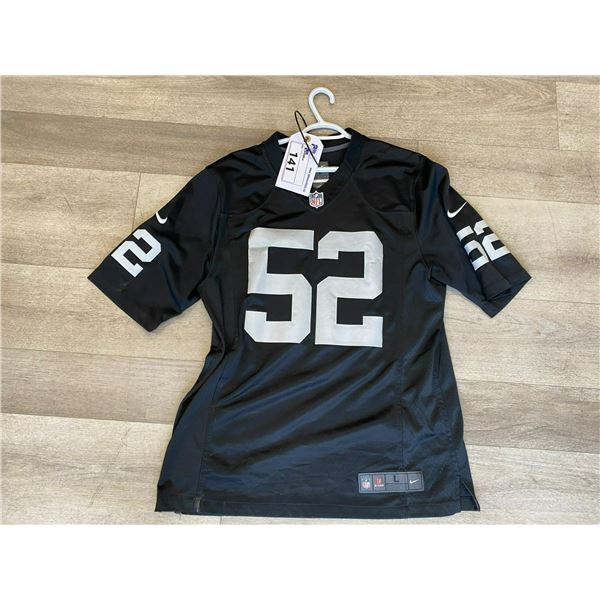 NIKE NFL JERSEY #52 MACK SIZE LARGE