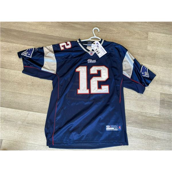 REEBOK NFL PATRIOTS #12 BRADY JERSEY SIZE 54