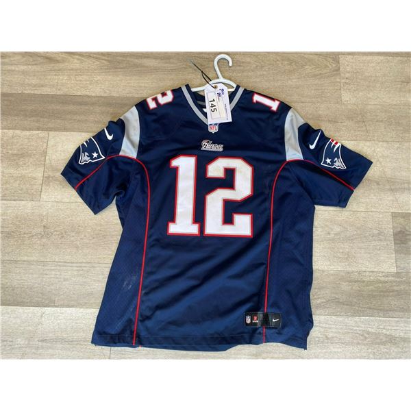 NIKE NFL PATRIOTS #12 BRADY JERSEY SIZE XL