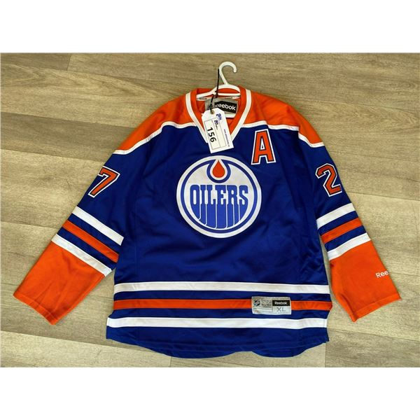 REEBOK NHL OILERS #27 LUCIC JERSEY SIZE XL