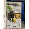 Image 1 : HAMILTON BEACH BIG MOUTH PRO 1.1HP JUICE EXTRACTOR