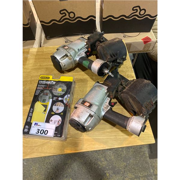 2 GRIP RITE COIL NAILERS & STANLEY INTELLILASER PRO LASER LINE LEVEL