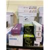 Image 2 : ASSORTED ITEMS INCLUDING; MPOW WIRELESS HEADPHONES, HEADLAMPS, HAIR STRAIGHTENER/CURLER, DESK MATS