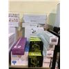Image 1 : ASSORTED ITEMS INCLUDING; MPOW WIRELESS HEADPHONES, HEADLAMPS, HAIR STRAIGHTENER/CURLER, DESK MATS