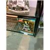 Image 2 : 2 SHELVES OF CHRISTMAS DECOR INCLUDING SNOW VILLAGE, DISNEY TREE, VILLAGE SCENE