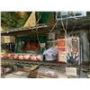 Image 1 : SHELF LOT WITH CHRISTMAS LIGHTS, WRAPPING PAPER, RIBBON
