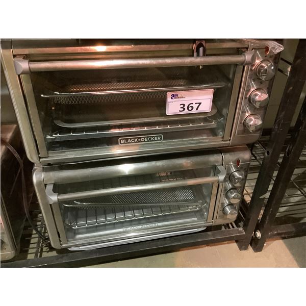 2 BLACK & DECKER TOASTER OVENS, SOME DENTS