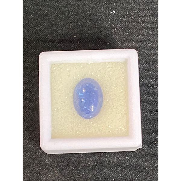 NATURAL TANZANITE 5.28CT, 12.66 X 9.06 X 4.97MM, OVAL CABOCHON, SI, TANZANIA