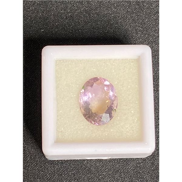 AMETRINE (AMETHYST & CITRINE) 4.945CT, 13.06 X 10.33 X 6.29MM, OVAL CUT, LOUPE CLEAN, BRAZIL,