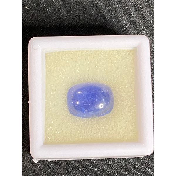 NATURAL TANZANITE 6.00CT, 11.58 X 8.96 X 5.52MM, OVAL CABOCHON, SI, TANZANIA