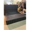 Image 1 : KING SIZE PADDED PLATFORM BED