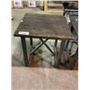 Image 2 : 2 RECLAIMED WOOD END TABLES 24X24"