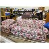 Image 1 : MATCHING FLORAL SOFA & CHAIR