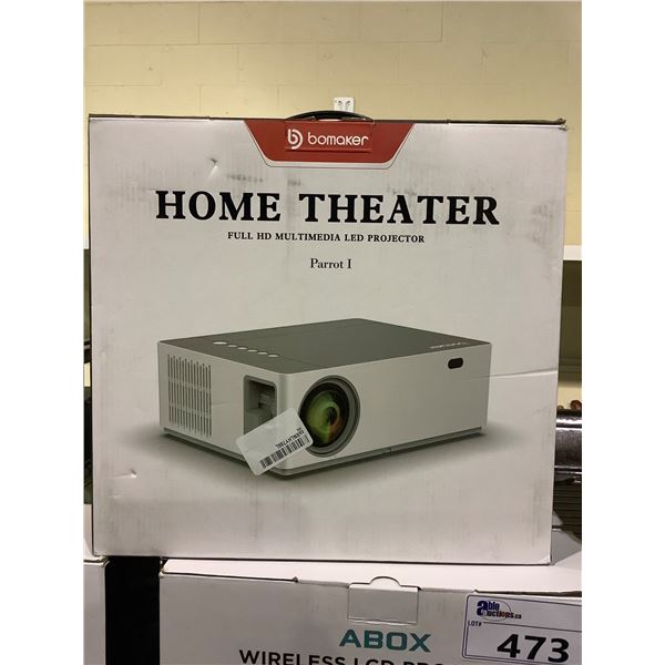 *NEW* BOMAKER HOME THEATER FULL HD MULTIMEDIA LED PROJECTOR PARROT I