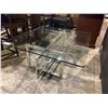 Image 2 : GLASS COFFEE TABLE 40 X 40 X 16"