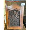 Image 1 : ANTIQUE MAHOGANY HANGING CORNER SHELF CIRCA 1880S