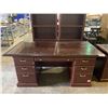 Image 2 : 5 DRAWER GLASS TOP DESK WITH MATCHING FILING CABINET