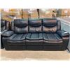 Image 1 : BLACK DOUBLE END RECLINING SOFA
