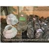 Image 2 : ASSORTED LAMP SHADES & PROTECTORS INCLUDING; MILK GLASS, METAL, GLASS & MORE
