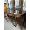 Image 2 : HEAVILY CARVED BARLEY TWIST CONSOLE TABLE