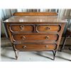 Image 1 : OAK BARLEY TWIST 4 DRAWER DRESSER CIRCA 1880S