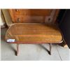 Image 2 : GLASS TOP CLAW FOOT COFFEE TABLE