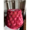 Image 1 : BUTTON PATTERNED OTTOMAN 1 BUTTON MISSING