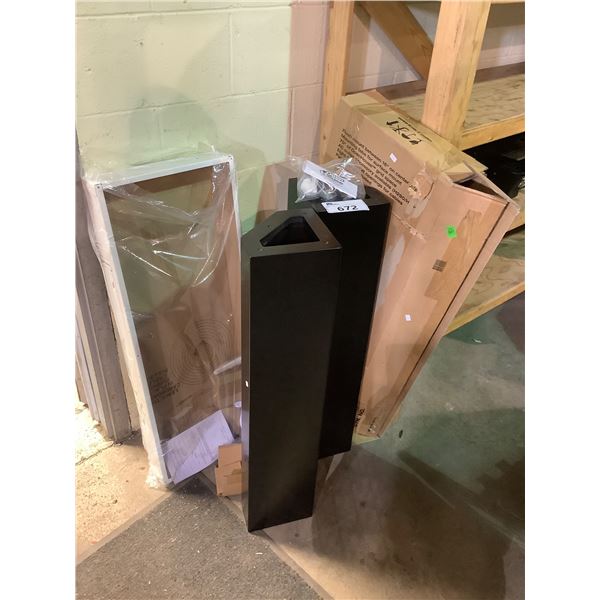 OPENHOUSE CHANNEL PLUS SERVICE CENTER ENCLOSE MODEL H318 & 2 SPEAKER STANDS