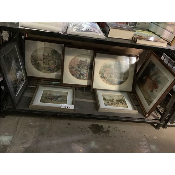 ASSORTED FRAMED ARTWORK