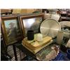 Image 2 : ASSORTED ITEMS INCLUDING; FRAMED ART, KEY BOWL, METAL TRAY & MORE