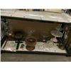 Image 1 : ASSORTED ITEMS INCLUDING; MORTAR AND PESTLE, CAKE TRAYS, LAMP & MORE
