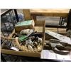 Image 2 : ASSORTED ITEMS INCLUDING; MAILBOX, LARGE DOOR HINGES, DOOR PARTS & MORE