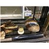 Image 2 : ASSORTED VINTAGE SPORTS ITEMS INCLUDING; BASEBALL BAT, GLOVES & BALL & FOOTBALL