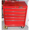 Image 1 : RED HUSKY TOOL CHEST ON WHEELS (EMPTY)