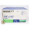 Image 1 : BISSETT 3/8"x1-1/2" MEDIUM CROWN M- SERIES STAPLES