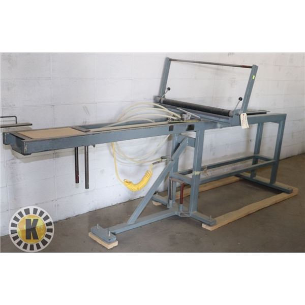 INDUSTRIAL FABRIC STRETCHER. APPROX. 10' LONG