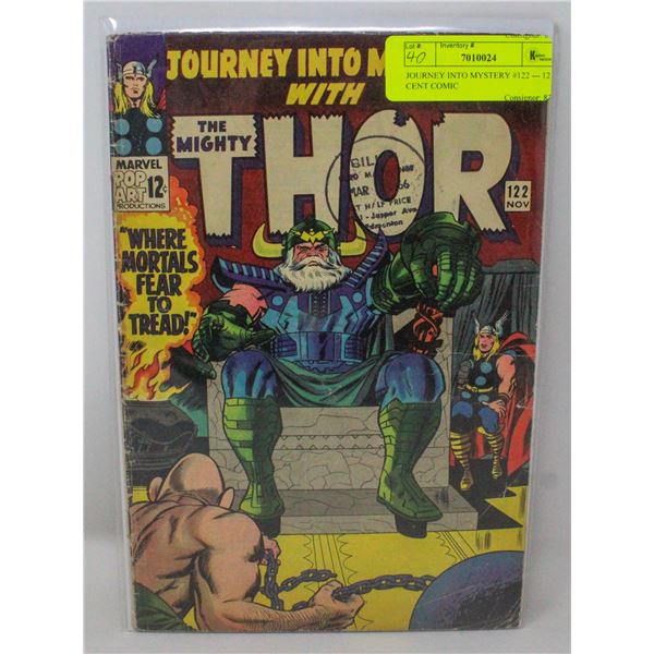 JOURNEY INTO MYSTERY #122 --- 12 CENT COMIC