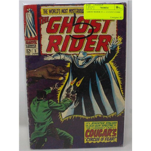GHOST RIDER #3 --- 12 CENT COMIC