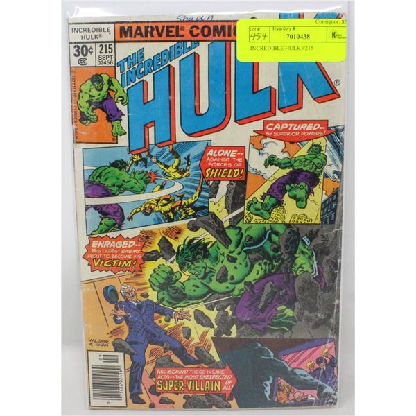 INCREDIBLE HULK #215