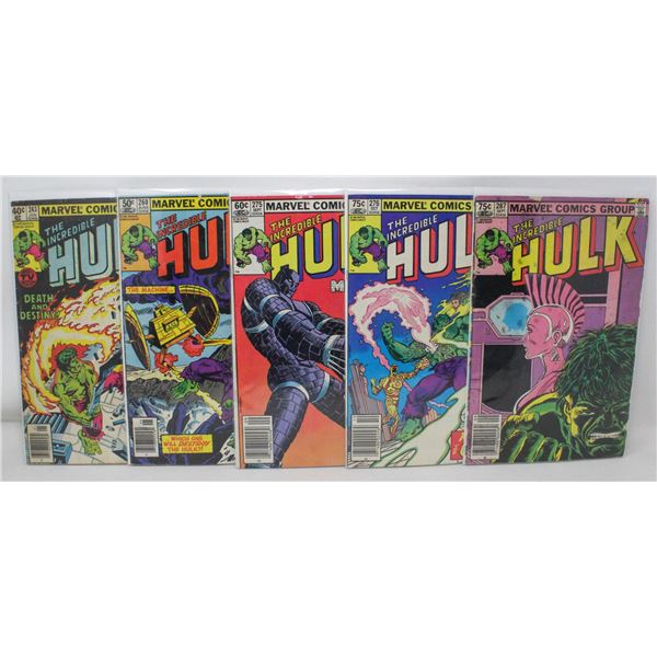 INCREDIBLE HULK --- 5 COMICS