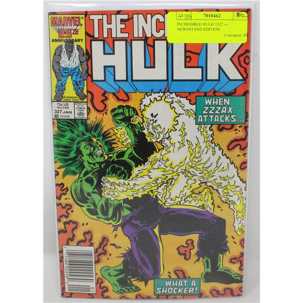 INCREDIBLE HULK #327 --- NEWSSTAND EDITION