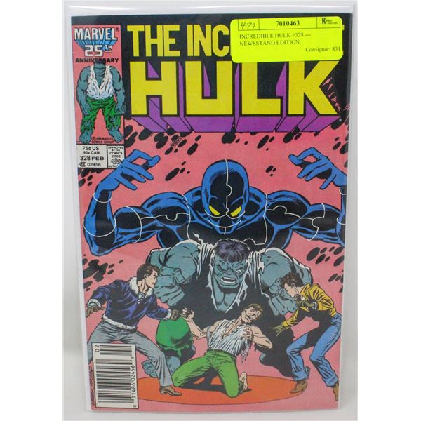 INCREDIBLE HULK #328 --- NEWSSTAND EDITION