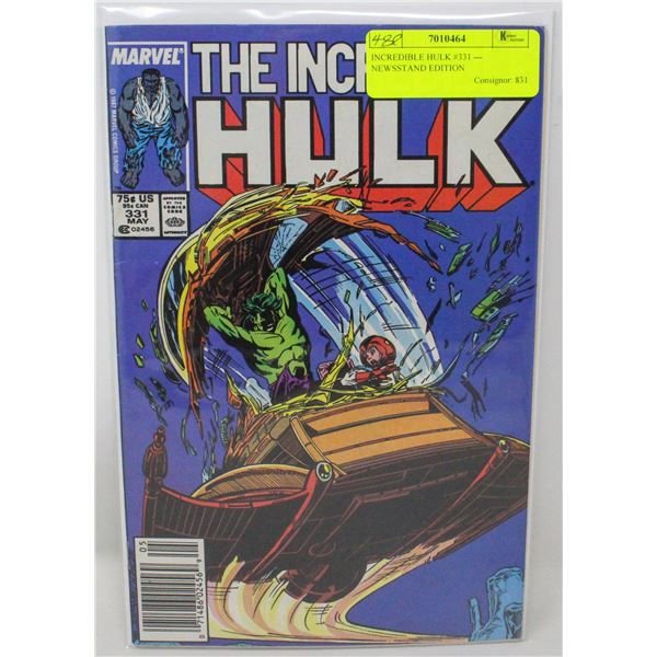 INCREDIBLE HULK #331 --- NEWSSTAND EDITION