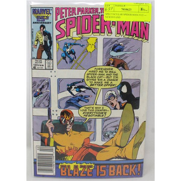 SPECTACULAR SPIDER-MAN #123 --- NEWSSTAND