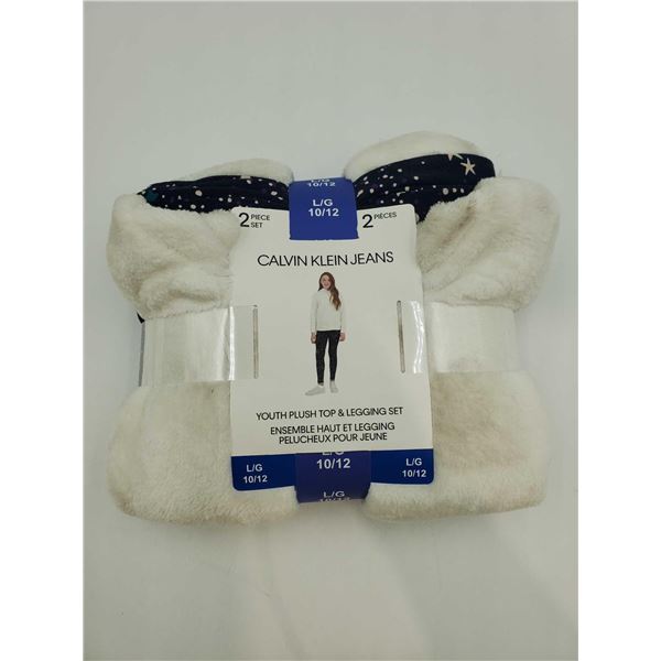 Girls Calvin Klein Youth Plush Top and Legging Set (10/12)
