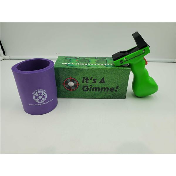 IT’S A Gimme, Green Slope Reader, reads the slope between your ball and the golf cup and then shows 